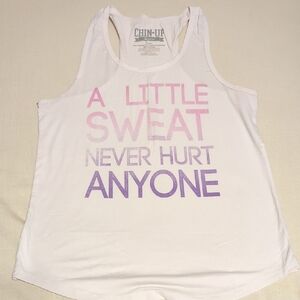 Chin Up Apparel White Tank Top